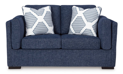 Evansley Navy Sofa & Loveseat - WCC Furniture & Mattress Center Lafayette & Lake Charles