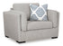 Evansley Pewter Chair and a Half - WCC Furniture & Mattress Center Lafayette & Lake Charles