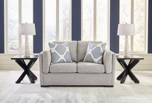 Evansley Pewter Loveseat - WCC Furniture & Mattress Center Lafayette & Lake Charles