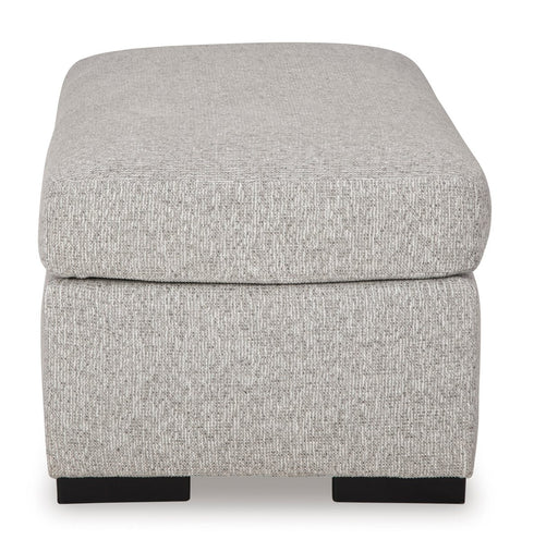 Evansley Pewter Ottoman - WCC Furniture & Mattress Center Lafayette & Lake Charles