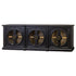 Everton Smooth Black/Smooth Pecan 6 Door Console - WCC Furniture & Mattress Center Lafayette & Lake Charles