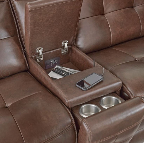 Felton Acorn 6 Piece Power Reclining Sectional - WCC Furniture & Mattress Center Lafayette & Lake Charles