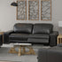 Ferrara Black Zero Gravity Power Reclining Sofa w/ ADJ Headrest - WCC Furniture & Mattress Center Lafayette & Lake Charles