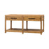 Findley Wheat 2 Drawer Sofa Table - WCC Furniture & Mattress Center Lafayette & Lake Charles