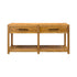 Findley Wheat 2 Drawer Sofa Table - WCC Furniture & Mattress Center Lafayette & Lake Charles