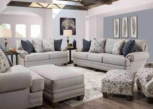 Fletcher Barnabas Mushroom Sofa & Loveseat - WCC Furniture & Mattress Center Lafayette & Lake Charles