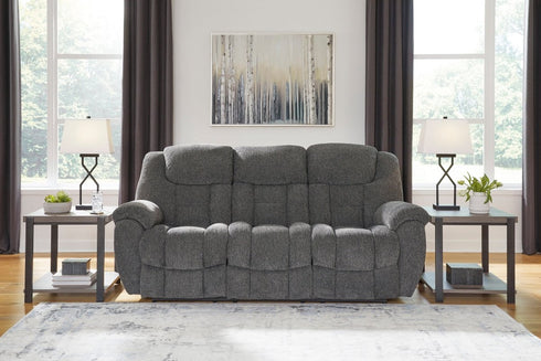 Foreside Charcoal Reclining Sofa - WCC Furniture & Mattress Center Lafayette & Lake Charles