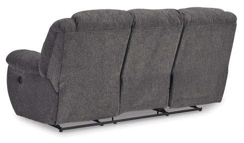 Foreside Charcoal Reclining Sofa - WCC Furniture & Mattress Center Lafayette & Lake Charles