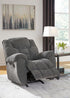 Foreside Charcoal Rocker Recliner - WCC Furniture & Mattress Center Lafayette & Lake Charles