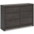 Fraluna Charcoal Dresser - WCC Furniture & Mattress Center Lafayette & Lake Charles
