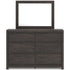 Fraluna Charcoal Dresser & Mirror - WCC Furniture & Mattress Center Lafayette & Lake Charles