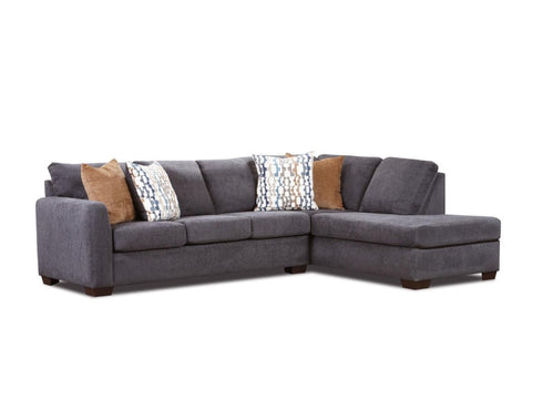 Franz Charcoal Sectional - WCC Furniture & Mattress Center Lafayette & Lake Charles
