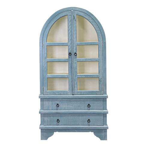 Fremont Curved Hutch Cabinet - WCC Furniture & Mattress Center Lafayette & Lake Charles