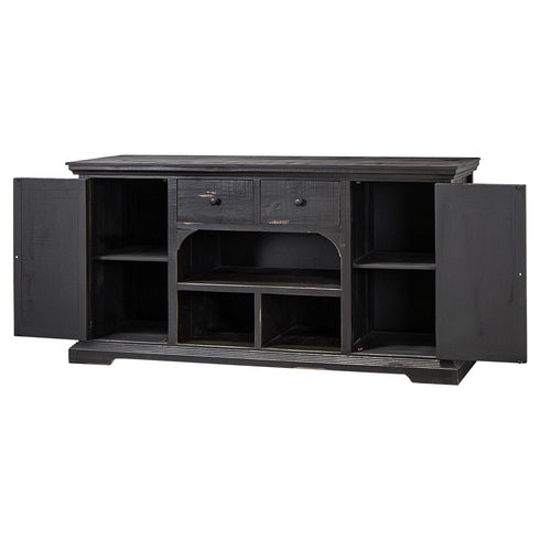 Frisco Medium Limousine Black Console - WCC Furniture & Mattress Center Lafayette & Lake Charles