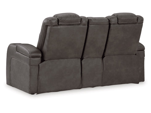 Fyne - Dyme Shadow Power Reclining Loveseat - WCC Furniture & Mattress Center Lafayette & Lake Charles