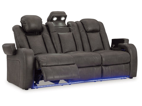 Fyne - Dyme Shadow Power Reclining Sofa - WCC Furniture & Mattress Center Lafayette & Lake Charles