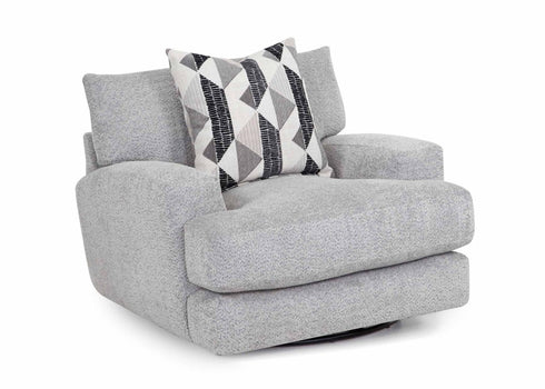 Galaxy Cozy Dove Swivel Chair - WCC Furniture & Mattress Center Lafayette & Lake Charles