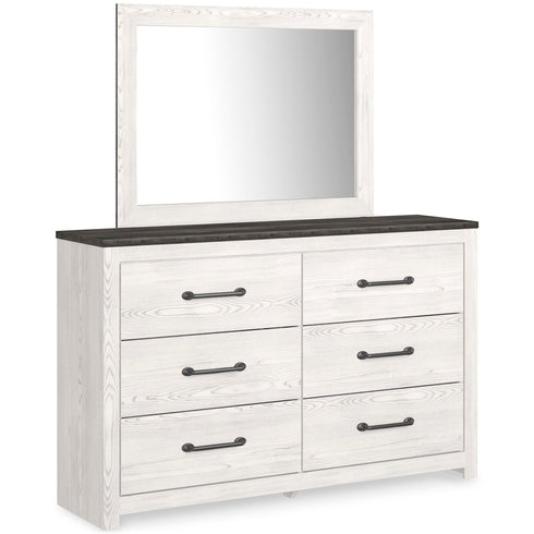 Gerridan White Dresser & Mirror - WCC Furniture & Mattress Center Lafayette & Lake Charles