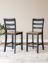 Gesthaven Blue/Natural 5 Piece Counter Height Dining Set - WCC Furniture & Mattress Center Lafayette & Lake Charles