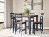 Gesthaven Blue/Natural 5 Piece Counter Height Dining Set - WCC Furniture & Mattress Center Lafayette & Lake Charles