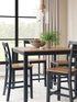 Gesthaven Blue/Natural 5 Piece Counter Height Dining Set - WCC Furniture & Mattress Center Lafayette & Lake Charles