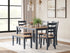 Gesthaven Blue/Natural 6 Piece Dining Set - WCC Furniture & Mattress Center Lafayette & Lake Charles