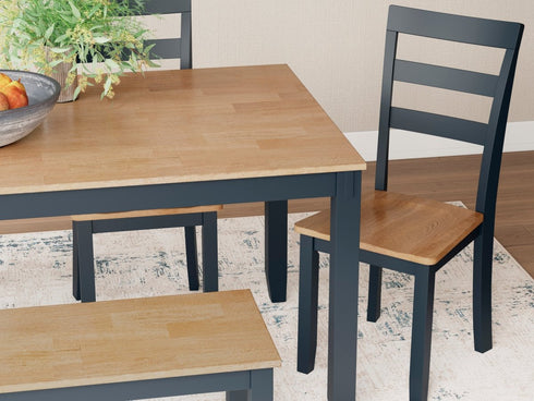 Gesthaven Blue/Natural 6 Piece Dining Set - WCC Furniture & Mattress Center Lafayette & Lake Charles