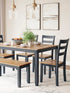 Gesthaven Blue/Natural 6 Piece Dining Set - WCC Furniture & Mattress Center Lafayette & Lake Charles