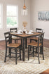 Gesthaven Brown/Natural 5 Piece Counter Height Dining Set - WCC Furniture & Mattress Center Lafayette & Lake Charles