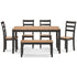 Gesthaven Brown/Natural 6 Piece Dining Set - WCC Furniture & Mattress Center Lafayette & Lake Charles
