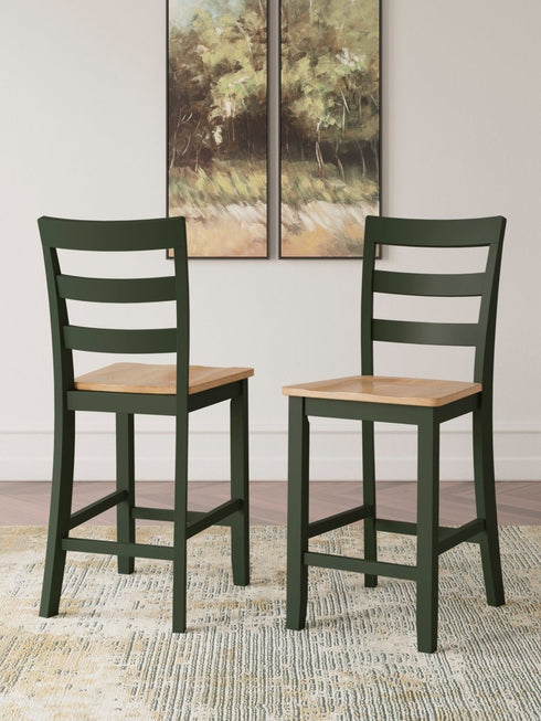 Gesthaven Green/Natural 5 Piece Counter Height Dining Set - WCC Furniture & Mattress Center Lafayette & Lake Charles