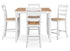 Gesthaven White/Natural 5 Piece Counter Height Dining Set - WCC Furniture & Mattress Center Lafayette & Lake Charles