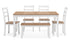 Gesthaven White/Natural 6 Piece Dining Set - WCC Furniture & Mattress Center Lafayette & Lake Charles