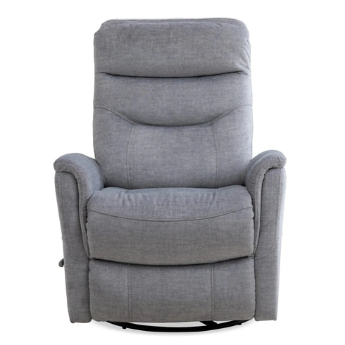 Gordon Capri Silver Manual Swivel Recliner - WCC Furniture & Mattress Center Lafayette & Lake Charles