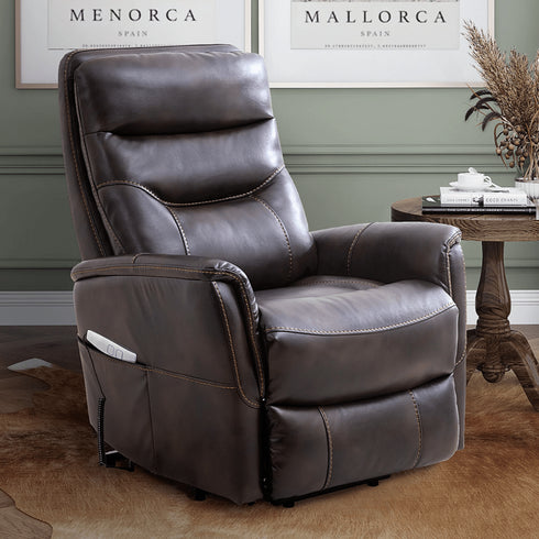 Gordon Truffle Power Lift Recliner - WCC Furniture & Mattress Center Lafayette & Lake Charles