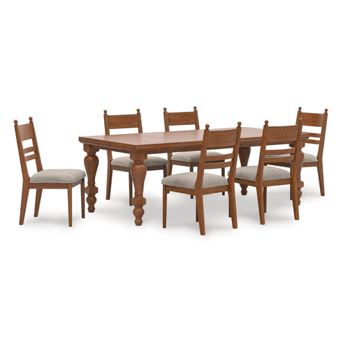 Greddinton Brown 6 Piece Dining Set - WCC Furniture & Mattress Center Lafayette & Lake Charles
