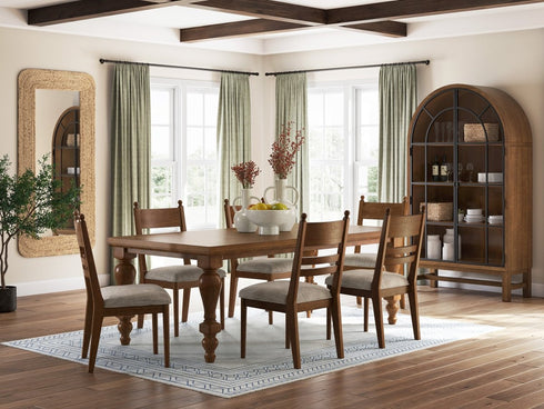 Greddinton Brown 6 Piece Dining Set - WCC Furniture & Mattress Center Lafayette & Lake Charles