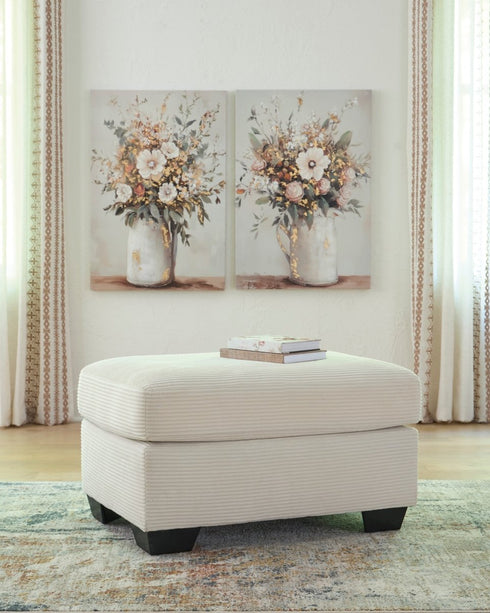 Greenbriar Ivory Ottoman - WCC Furniture & Mattress Center Lafayette & Lake Charles