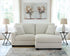 Greenbriar Ivory Sofa Chaise - WCC Furniture & Mattress Center Lafayette & Lake Charles