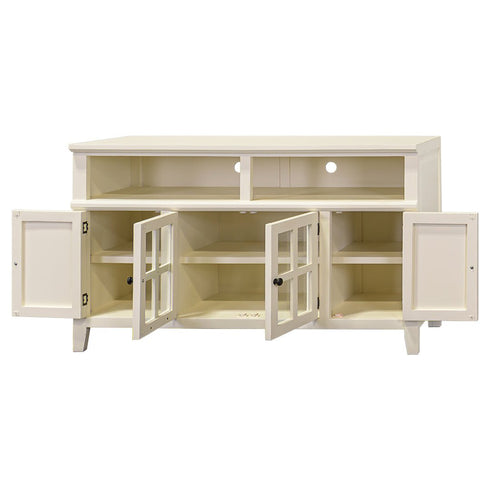 Hacienda Swiss Coffee 60" TV Stand Console - WCC Furniture & Mattress Center Lafayette & Lake Charles