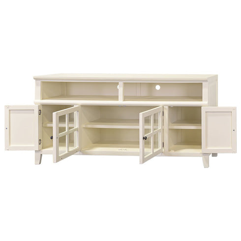 Hacienda Swiss Coffee 72" TV Stand Console - WCC Furniture & Mattress Center Lafayette & Lake Charles