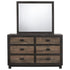 Harlington Walnut Dresser & Mirror - WCC Furniture & Mattress Center Lafayette & Lake Charles