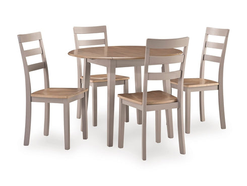Harperfield Natural/Gray 5 Piece Dining Set - WCC Furniture & Mattress Center Lafayette & Lake Charles