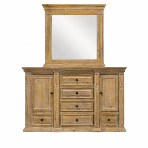 Harrison Light Barnwood Dresser & Mirror - WCC Furniture & Mattress Center Lafayette & Lake Charles
