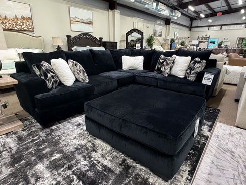 Harry Black RAF Sofa Sectional - WCC Furniture & Mattress Center Lafayette & Lake Charles