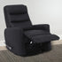 Hazel Black Manual Swivel Glider Recliner - WCC Furniture & Mattress Center Lafayette & Lake Charles
