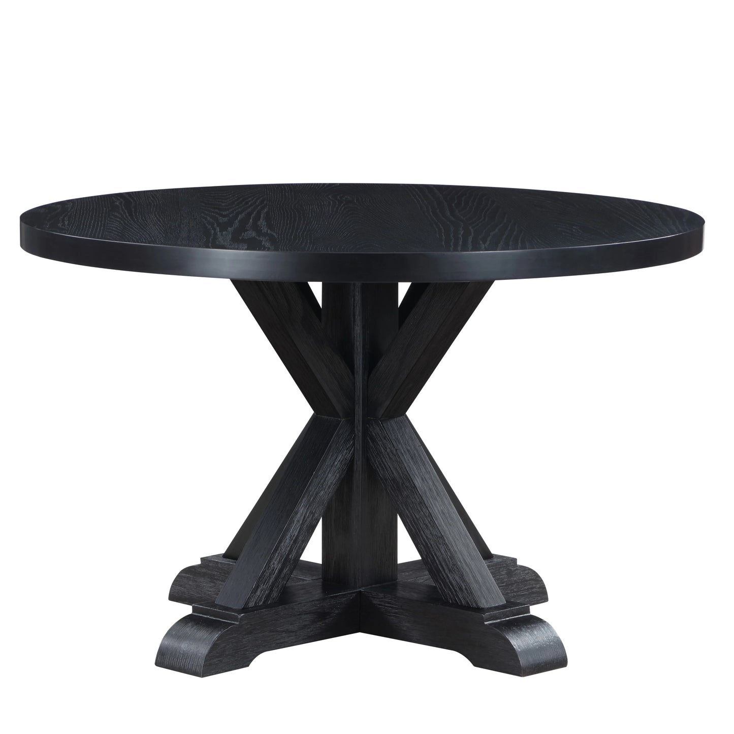 Molly 5 Piece Black Round Dining Set