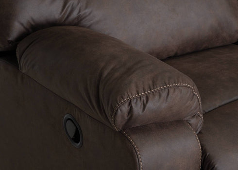 Holden Osbourne Walnut Reclining Sofa - WCC Furniture & Mattress Center Lafayette & Lake Charles