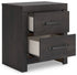 Hollivern Dark Grey Nightstand - WCC Furniture & Mattress Center Lafayette & Lake Charles