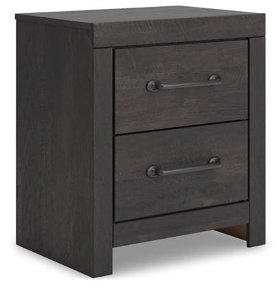 Hollivern Dark Grey Nightstand - WCC Furniture & Mattress Center Lafayette & Lake Charles